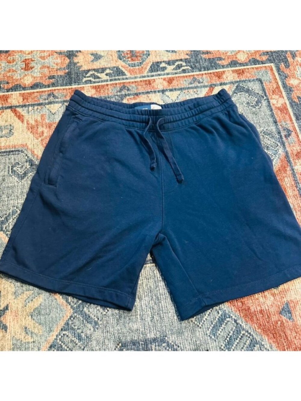 NWOT Old Navy Mens Navy Blue Sweat Shorts Size L  Drawstring Comfort Casual Gym